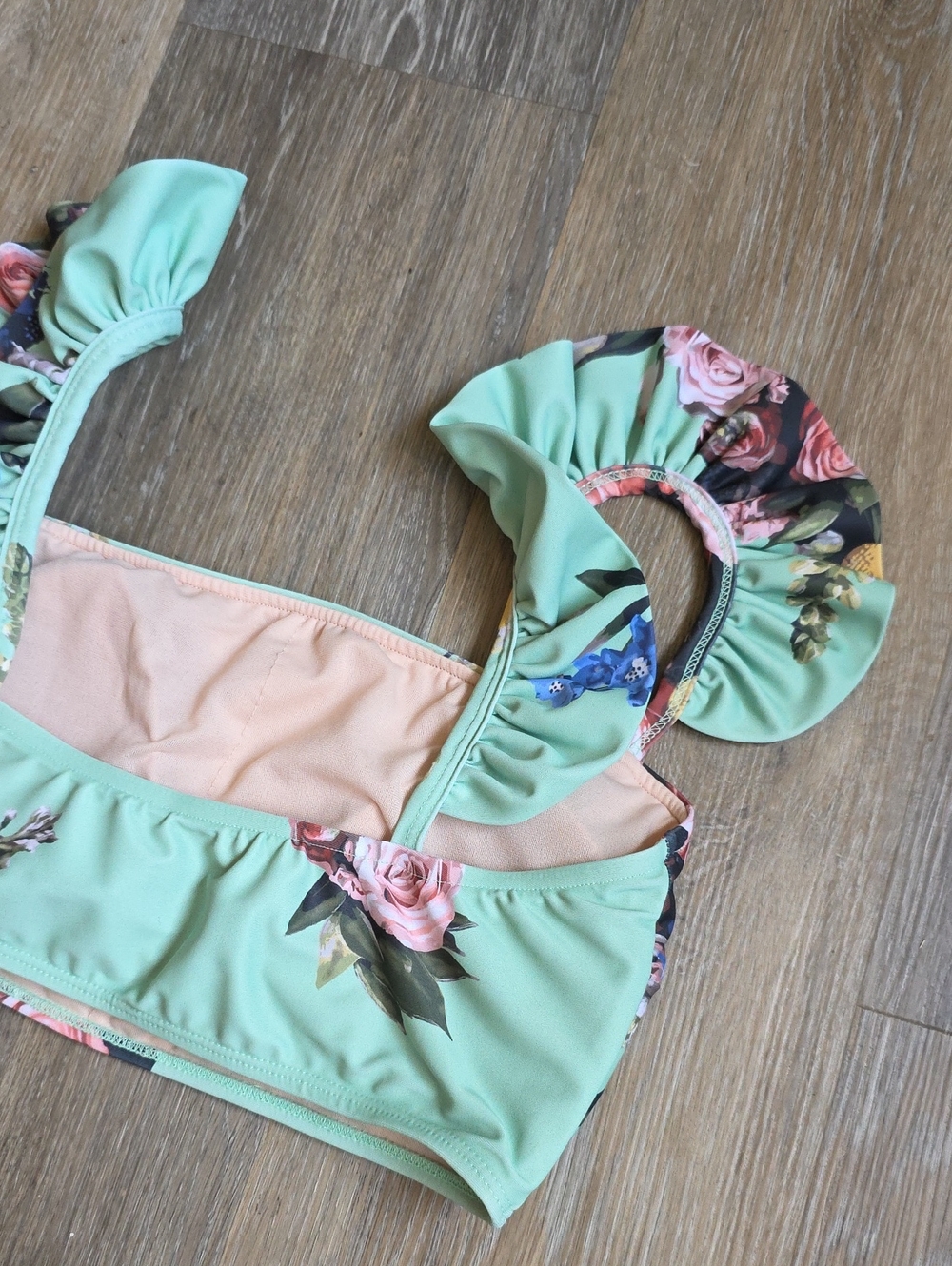 Albion Floral Ruffle Bikini Top - Picture 7 of 12